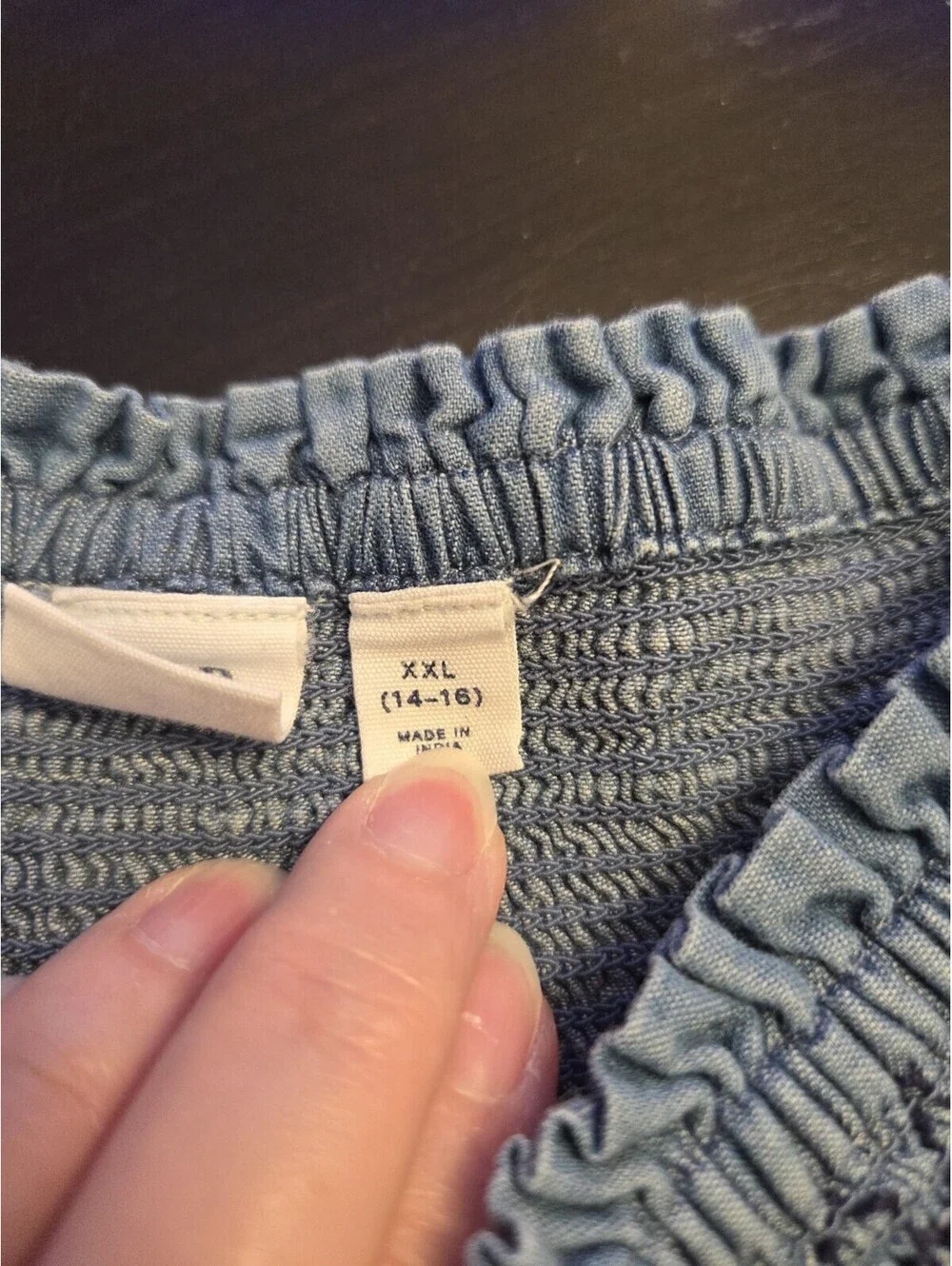 Gap Girls Denim Elastic Waist Skirt. Size 14-16 XXL